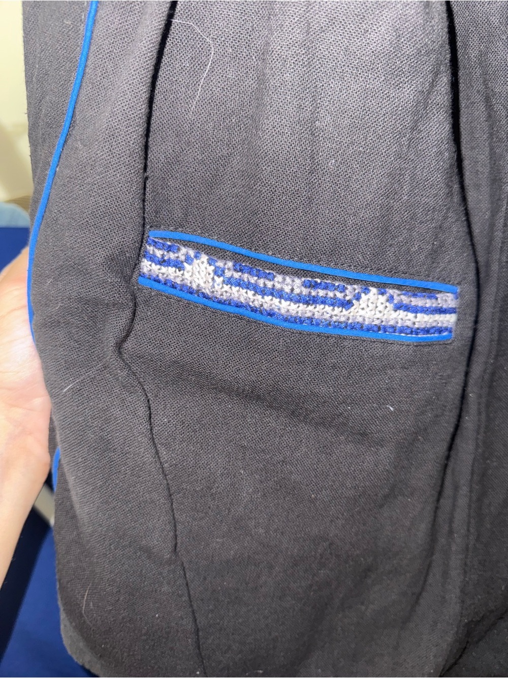 Vintage Hill Tribes Thai Golden Triangle Reversible Embroidered Jacket L/XL - Picture 7 of 8